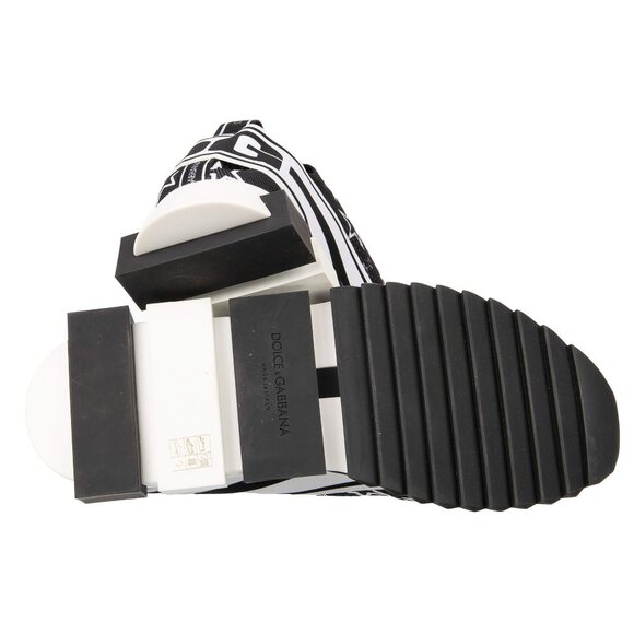 Dolce & Gabbana - Low-Top Logo Star Stretch Sneaker SORRENTO Black White EUR 38, - Picture 5 of 5